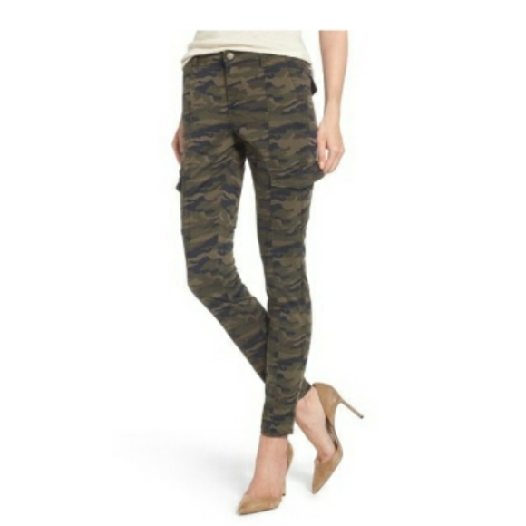 Caslon Camo Cargo Skinny Pants Size 27 